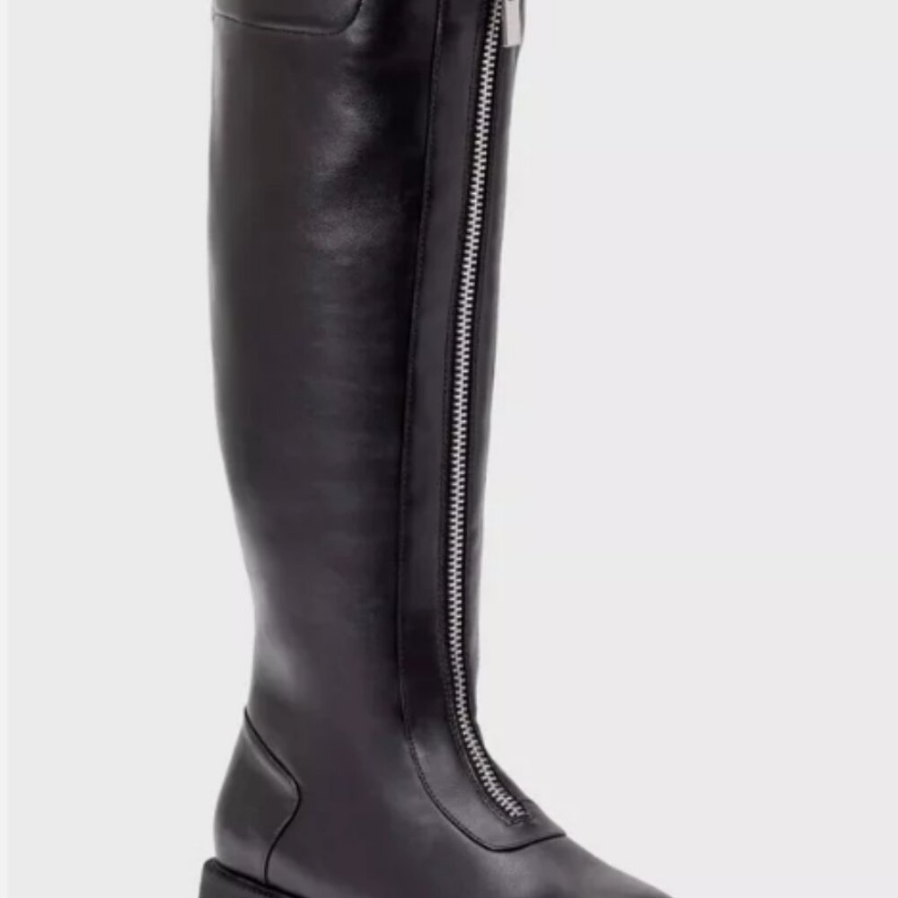 NWOT Justfab Briony Tall Combat Women's Boot Black Size 5.5 NWOT - Picture 2 of 7